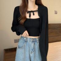 ราคา ? ? ? ? ? ? ? ? ? พร้อมส่ง NO 226 เสื้อครอปแขนยาว เซต 2 ชิ้น เสื้อแฟชั่นผู้หญิง ไหมพรม น่ารักๆ สไตล์มินิมอล ใส่กันหนาว ท่องเที่ยว (16684599615)