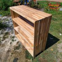 ราคา HNGM ชั้นวางของไม้สัก แบบ 4 ชั้น ขนาด 100 40 สูง 102 ซม ชั้นวางไม้สัก ยังไม่ทำสีใดๆ (19723621488)