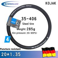 ราคา SCHWALBE KOJAK จักรยานพับยาง20 406 35 406 20X1 35ยางป้องกันการแทง55 95 PSI ชิ้นส่วนจักรยาน (16599305482)