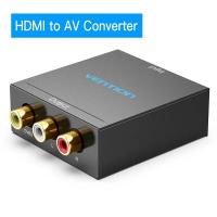 ราคา Vention ตัวแปลงเอวีไปยัง HDMI อะแดปเตอร์วิดีโอ HDMI แปลงเป็น RCA พร้อมสายไฟมินิ USB สำหรับคอนโซลเกมโปรเจคเตอร์กล่องทีวี HDMI ถึง AV (21256248383)