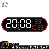 ราคา หน้าจอจอแสดงผล LED ขนาดใหญ่เตือนนาฬิกา15นิ้วแสดงเวลา12 24ชั่วโมงนาฬิกาแขวนผนังปรับความสว่างได้5ระดับสำหรับบ้านบ้านไร่สำนักงาน (20191815713)