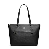 ราคา กระเป๋าถือ Coach แท้ ทรง Tote หนังแท้ หนังฟอกแบบกันรอยขีดข่วน สายหนัง รุ่นใหม่ มีช่องซิปปิดด้านหน้า COACH 79608 GALLERY TOTE IN CROSSGRAIN LEATHER (11696544696)