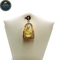 ราคา จี้หลวงปู่ทวด จตุรภัทร 3สี เล็ก สำหรับสร้อย 1 2สลึง เลี่ยมทองคำแท้90 กันน้ำมีใบรับประกัน (10784764005)