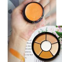 ราคา รอยคล้ำก็กลัวคอนซีลเลอร์สีส้ม แผ่นคอนซีลเลอร์สีเดียวปรับสีผิว mesier ยังให้ความชุ่มชื้นกว่า Nyx (21147372076)