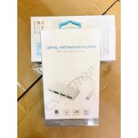 ราคา OTG HDMI USB Adapter for Lightning to 1080P HD TV projector Converter for Lightning to HDMI SD TF 2 USB HUB Port Camera for ไอPhone 7 8 11 X XS pro U disk (14254449474)