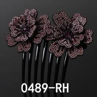 ราคา Fashion Rhinestone Flower Hair Comb Hair Clip (16667007321)