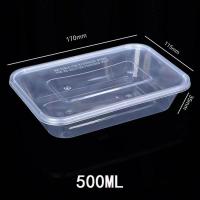 ราคา กล่องอาหาร 500ml เข้าเวฟได้ ปิดได้สนิท แพ็คละ 25 ใบ (14622596226)