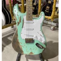 ราคา โปสเตอร์วินเทจสำหรับกีตาร์ไฟฟ้า Stratocaster หญ้าสีเขียว Alder Body Maple Fingerboard 100 ทำด้วยมือ (14416939784)