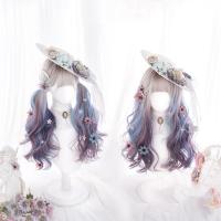 ราคา TSE Lolita วิกผมหยิกยาว ยูนิคอร์นหมอก โลลิต้าหางม้าคู่ไล่โทนสีวิกผมสำหรับเด็กผู้หญิงเขียวเข้ม (14442801995)