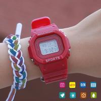 ราคา มัทฉะสีเขียว ซากุระสีชมพูกีฬา LED ส่องสว่างนาฬิกาอิเล็กทรอนิกส์สำหรับผู้หญิงผู้ชายมัลติฟังก์ชั่แฟชั่นลำลองสุภาพสตรีนักศึกษาสาวนาฬิกาข้อมือดิจิตอล (16381993631)