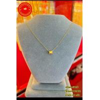 ราคา สร้อยคอเงินชุบทอง จี้ชาร์มทองแท้99 99 หนัก0 05 0 1กรัม เลือกลายจี้ได้ (10419910880)