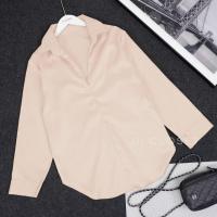 ราคา เสื้อเชิ้ต lll Freesize lll TUM013 คอวี แขนยาว เย็บสกัดหน้าอก ผ้าซาร่า ผ้าเงา หนา สวย (17445802679)