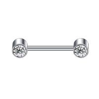 ราคา ZS 1 PC อุปกรณ์เจาะร่างกายทำจากสแตนเลสสตีลหลากสีแท่งเจาะ14G Cz คริสตัลห่วงเจาะลิ้นเข็มกลัดแฟชั่นเครื่องประดับร่างกายเซ็กซี่ (12442592115)