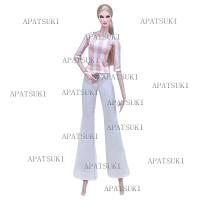 ราคา ชุดเสื้อผ้าตุ๊กตาแฟชั่นสำหรับตุ๊กตาบาร์บี้2ชิ้น ชุดกางเกงลายทางสีชมพูสีขาวกางเกงสีขาวกางเกงตุ๊กตาเด็กของเล่นแบบทำมือ (19631169416)