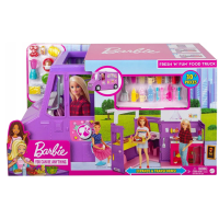 ราคา ตุ๊กตาบาร์บี้รถบรรทุกอาหาร รุ่น GMW07 Barbie Fresh Fun Food Truck GMW07 (7108736016)
