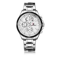 ราคา Naviforce นาฬิกาข้อมือผู้ชาย รุ่น NF9089 A สายสแตนเลสสตีลสีเงิน แถมสายหนังสีน้ำตาล (587082955)