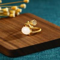 ราคา Her Lab Jewelry แหวนทองคำขาวชุบทอง24K แหวนหยกหยกหยกสีขาวแหวนหยกแฟชั่นสไตล์ของขวัญ Tanabata (19401986686)