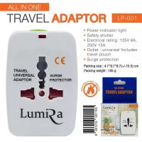 ราคา Lumira LP 001 Travel Adapter Universal Adapter All in One หัวแปลงปลั๊กทั่วโลก (413073355)