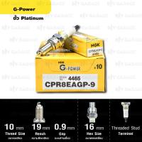 ราคา หัวเทียน NGK รุ่น G POWER ขั้ว PLATINUM CPR8EAGP 9 ใช้สำหรับ CB500X ปีเก่า Aerox Nmax Rebel500 อัพเกรด CPR8EA 9 (17194992464)