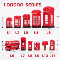 ราคา ตุ๊กตา เรซิ่น LONDON SET ตู้โทรศัพท์ ตู้จดหมาย รถบัส น่ารักมากๆ การ์ตูน ของจิ๋ว ประดับ ตุ๊กตาจิ๋ว ตกแต่งบ้าน แต่งสวน (9576576183)