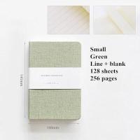 ราคา สมุดโน๊ตผ้าลินินแบบแข็งปกสมุดรายวันบรรทัด หน้าว่าง256หน้าไดอารี่แพลนเนอร์DIYบันทึกกระสุนร่างภาพ (6265252781)