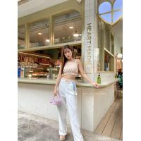 ราคา พร้อมส่ง Candy crop ชุดเซตไปทะเล ชุดไปทะเลสวยๆ ชุดไปเที่ยวเสื้อสายเดี่ยว กางเกง สวยผู้ดีมาก Mute (5511980683)