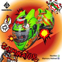 ราคา หมวกกันน็อค MAMORU ลาย แมว Catminator แถมพร้อมหูแมว หมวกกันน็อก เต็มใบ ชิวปรอทใส 4สี เลือกสี เลือกไซส์ (10184630983)