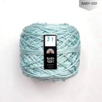 ราคา ไหมพรม 4Ply ไหมพรมเบบี้ซอฟท์ เบบี้ซิลค์ ไหมพรมสำหรับเด็ก 4Ply 100G I ไหมพรมฟ้ามุ่ย Fahmui Yarn (19649135969)
