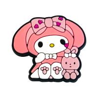 ราคา ชุดตัวการ์ตูน Sanrio ยอดนิยม1ชิ้นพวงกุญแจร้องเท้า DIY เมโลดี้ Jibz PVC Kuromi อุปกรณ์ตกแต่งของขวัญน่ารักปาร์ตี้สำหรับเด็กผู้หญิงเด็กผู้หญิง (21091210361)
