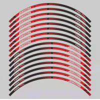 ราคา 16Pcs วงล้อรถยนต์สติกเกอร์17 18 แถบรถจักรยานยนต์ขอบสะท้อนแสงเทป Motorbike Auto Decals สำหรับ Kawasaki Honda Yamaha BMW (8250223062)