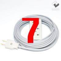 ราคา ปลั๊ก 3 ตา ปลั๊กพ่วง เพิ่มความยาวสายไฟ ใช้สายVKF 2x0 5sqm ใช้กับ ทีวี โทรทัศน์ พัดลม ตู้เย็น ชาร์ทโทรศัพท์ สายไฟพ่วง ราคาถูก (8995573946)