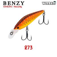 ราคา อุปกรณ์ตกปลา WEEBASS LURE เหยื่อปลั๊ก รุ่น BENZY SINKING 70mm 8g เหยื่อปลอม เหยื่อตกปลา (7878798234)
