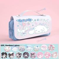 ราคา Sanrio กระเป๋าเครื่องเขียน กระเป๋าดินสอ ลายการ์ตูน Cinnamon Kuromi น่ารัก หลายชั้น มีซิป จุของได้เยอะ แบบสร้างสรรค์ สําหรับเด็กนักเรียน (20004218102)