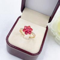 ราคา แหวนพลอยดอกไม้ ประดับเพชร แหวนทอง2สลึง แหวนเพชร แหวนผู้หญิง แหวนทองปลอม N365 แหวนพลอย (17532682842)