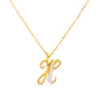 ราคา Happy Jewelry จี้เพชรแท้ ตัวอักษร H ทองแท้ 9k 37 5 เพชรเกสร PD277 2 (19347055363)