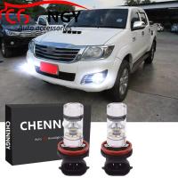 ราคา สำหรับโตโยต้าไฮลักซ์ Vigo fortuner 2012 2013 2014 6000พัน9 32โวลต์โปรเจคเตอร์ LED ด้านหน้าไฟตัดหมอกหลอดไฟชุด 1คู่ (16203708810)