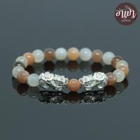 ราคา อาเป่า หินมูนสโตน 3 สี หินมุกดาหาร Moonstone เกรด Premium ขนาด 8 มิล ประดับปี่เซียะเงินแท้ 92 5 1 คู่ คัดหิน หนึ่งในอัญมณีมงคล 9 ประการ นพรัตน์ (5495212360)