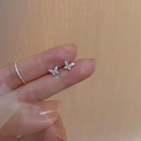 ราคา ต่างหูผีเสื้อรูปดอกไม้ขนาด17ไมล์สำหรับผู้หญิงต่างหูตุ้มหูเงินรูปดาวไม้กางเขนสีทองรูปคริสตัลเรียบง่ายเครื่องประดับอัญมณี (20985246413)