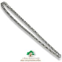 ราคา สร้อยตะกร้อเหลี่ยม2กษัตริย์และสแตนเลสเงาสวยหนา6มิล (21041622580)