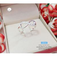 ราคา แหวนเงินแท้92 5 แหวน Infinity ประดับเพชร cz งานละเอียด ของจริงสวยและน่ารักมากคะ (13621036993)