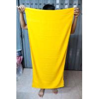 ราคา ผ้าขนหนูสีเหลืองพระ ผ้าเช็ดตัว ผ้าขนหนู สีพื้น คอนต้อน100 30x60นิ้ว นุ่งอาบน้ำได้ เกรดหลุดQุC ยกโหล12ผืน (16506069028)