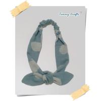 ราคา ผ้าคาดผมโบ โบว์คาดผม ผ้าฝ้ายสาลูสองชั้น ลายจุดใหญ่ สีขาวนวลจุดเขียวเทา เขียวเทา เหลือง เทาม่วง ที่คาดผม cotton Hairband (17456281577)