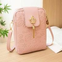 ราคา กระเป๋าสตางค์ ห้อยมงกุฎ แนวตั้ง ใส่โทรศัพท์ได้ ลายน่ารัก สไตล์เกาหลี (17149077708)