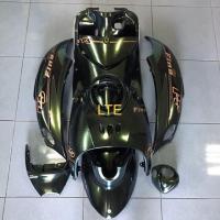 ราคา ชุดสี เฟรม ฟีโน่ เก่า fino เก่า ฟีโน่ รุ่นคาบูร์ ปี 2007 2012 เกย์เดี่ยว 10 ชิ้น เกย์แยก 9 ชิ้น สี 3 มิติเอฟเฟคเขียว (10720555980)