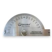 ราคา ไม้บรรทัดองศา จานวัดองศา Protractor สเตนเลส OKURA 0 180 ํ 0 10 CM (19933531261)