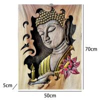 ราคา พระ พระพุทธรูป แผ่นแกะพระ แผ่นไม้แกะสลัก สีไม้สีไม้เก่า แผ่นแกะติดผนัง ประดับผนัง (20908319633)