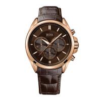 ราคา Boss Chronograph นาฬิกาข้อมือสำหรับผู้ชายสายรัดหนังพิมพ์ลายรูปจระเข้1513036 (17563457585)