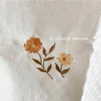 ราคา ผ้าม่านผ้าฝ้ายลายเก็ดเต่าสีครีมธรรมชาติ ปักดอกไม้โทนสีเอิธโทน ผ้าม่าน ผ้าฝ้าย ปัก ลายน่ารัก (13604148977)