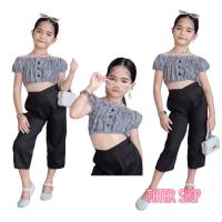 ราคา ชุดเสื้อเอวลอยเด็ก ชุดเซ็ต 2 ชิ้น กางเกงขากระบอกสีดำ เสื้อแขนตุกตาลายสก๊อตไซด์1 8ปี เสื้อเอวลอยเด็ก (13608335073)