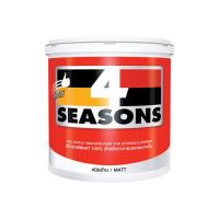 ราคา TOA 4 SEASONS ทีโอเอ โฟร์ซีซั่นส์ สีน้ำอะคริลิก สีขาว A1000 สีทาผนัง ทาภายนอก ทาภายใน ด้าน กึ่งเงา ขนาด 3 785 ลิตร 1 แกลลอน (8667372397)